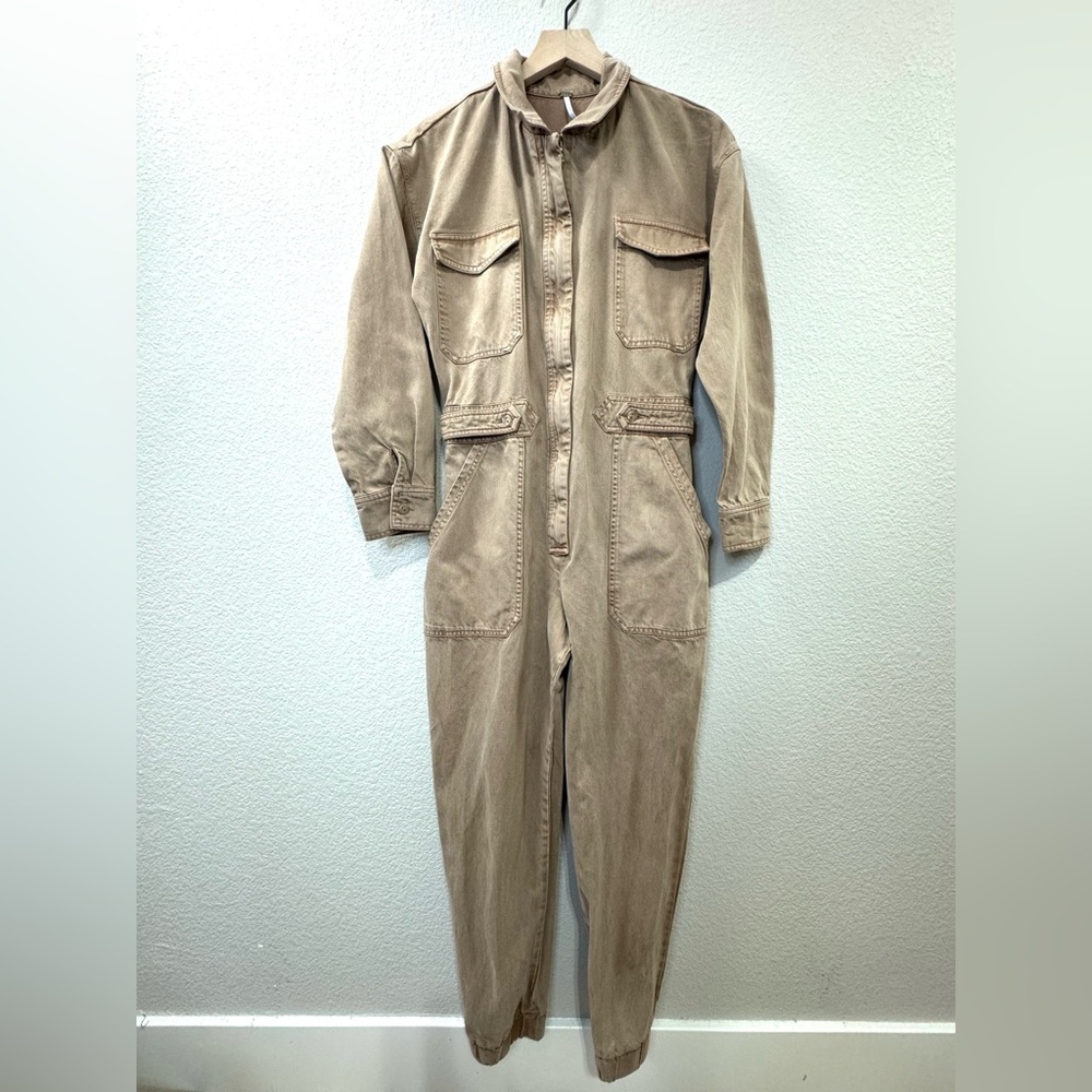 Young Fabulous & Broke Utility Washed Tencel Cotton Jumpsuit – Women’s M